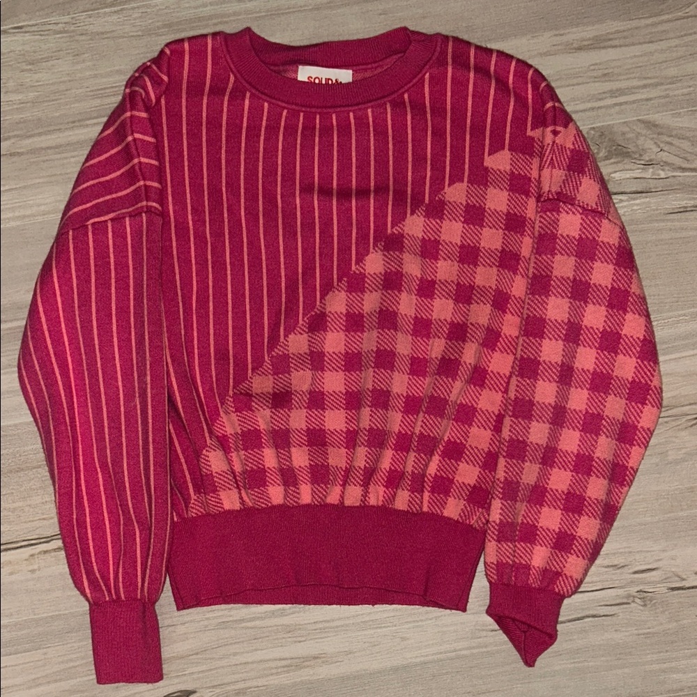Solid & Striped Pink Patterned Women's Sweater - image 4